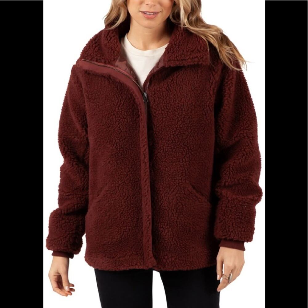 Rip Curl  Lumber Jacket Faux Shearling Fleece Size Large NEW